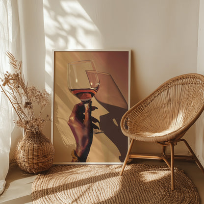 Golden Hour Wine Toast