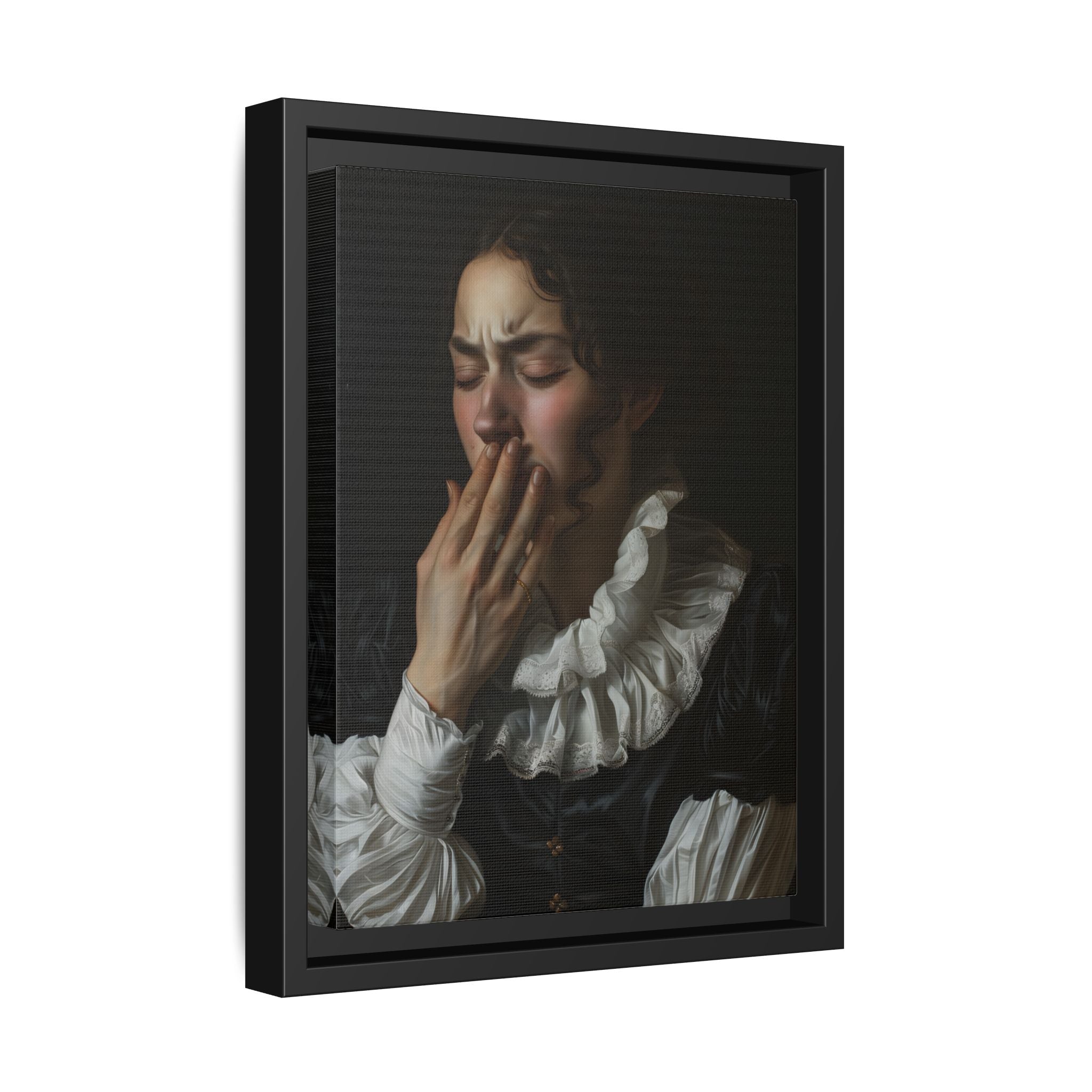 Framed Canvas - Oh No, It Hit Me