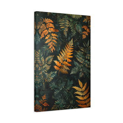 1.25" Matte Canvas - Golden Fern Elegance