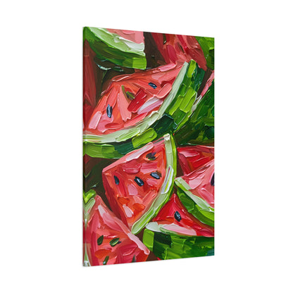 1.25" Matte Canvas - Juicy Watermelon Slices