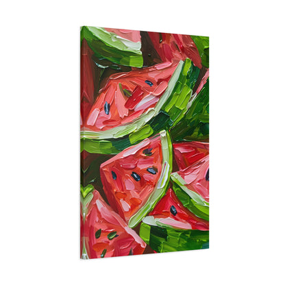 1.25" Matte Canvas - Juicy Watermelon Slices
