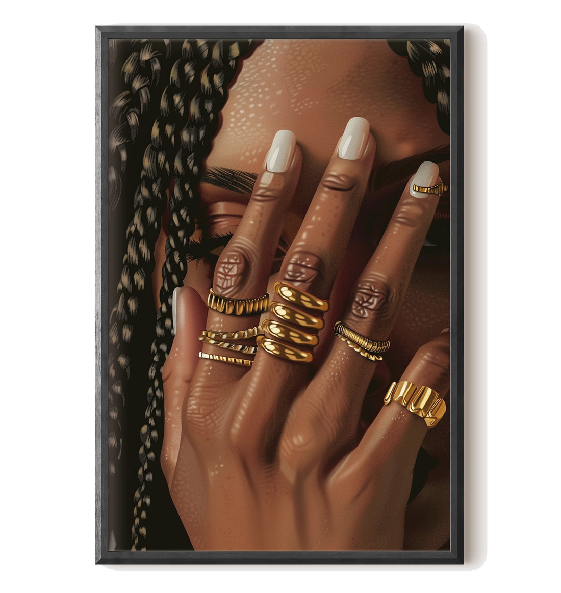 Braided Golden Ring Beauty