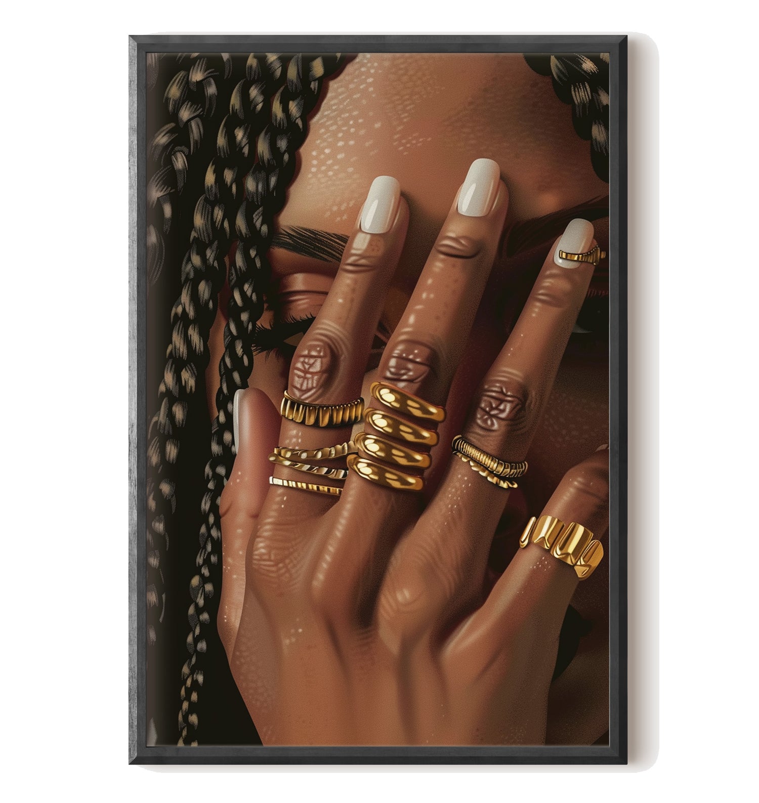 Braided Golden Ring Beauty