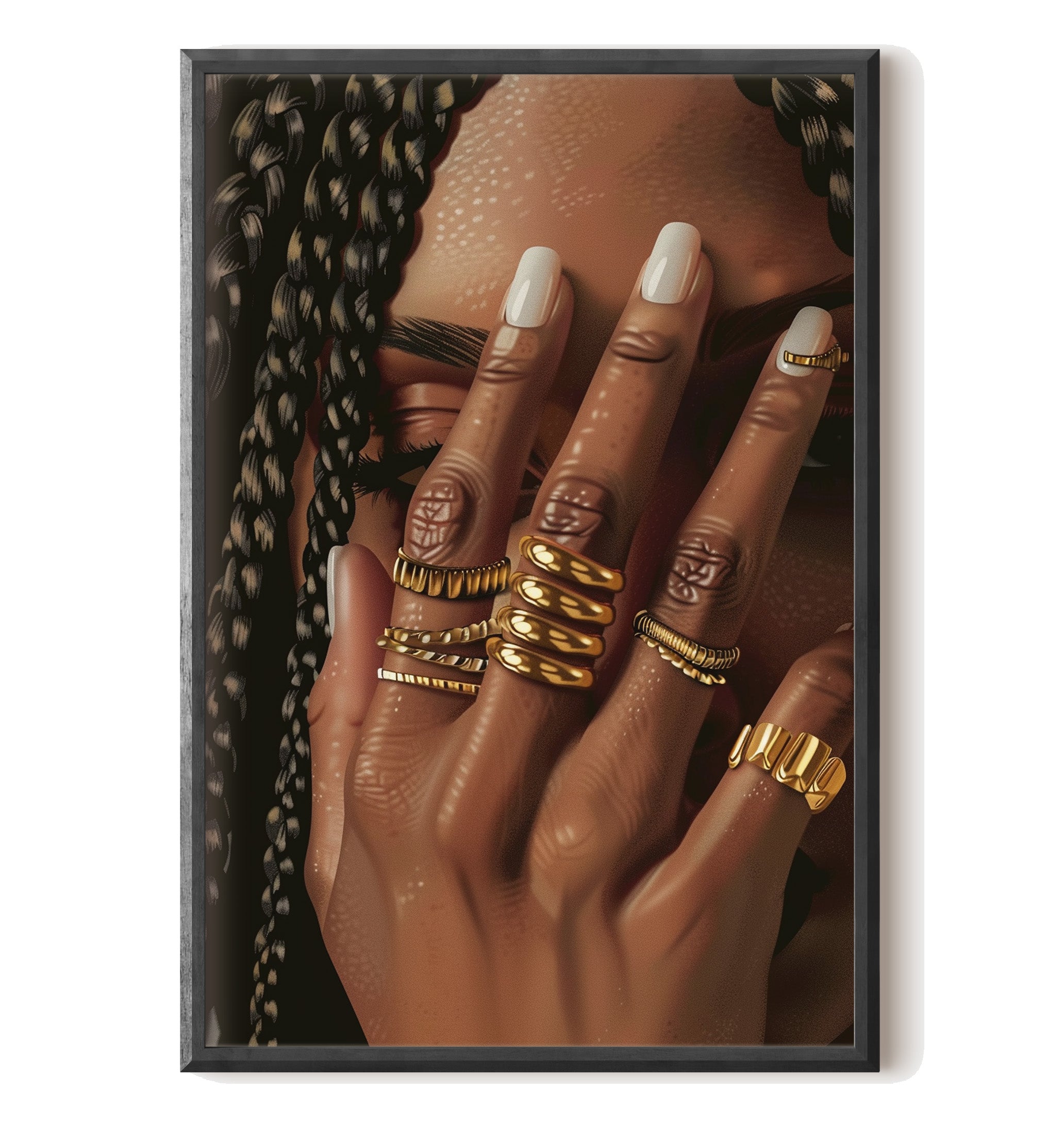 Braided Golden Ring Beauty