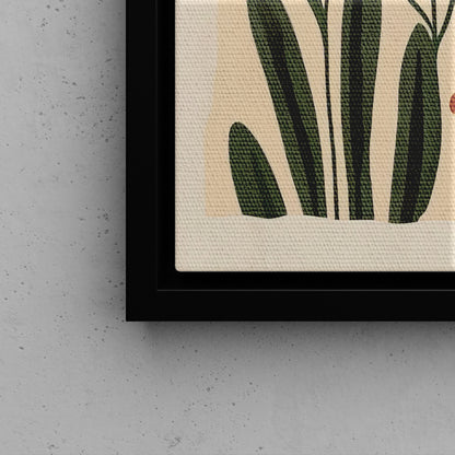 Framed Canvas - Golden Meadow Boho Blooms
