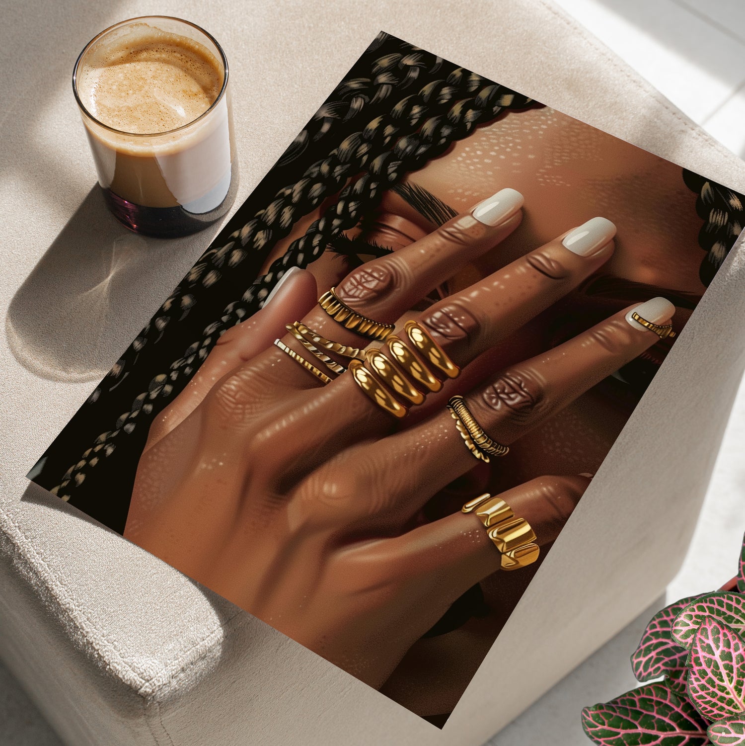 Braided Golden Ring Beauty