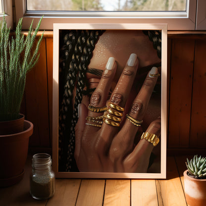 Braided Golden Ring Beauty