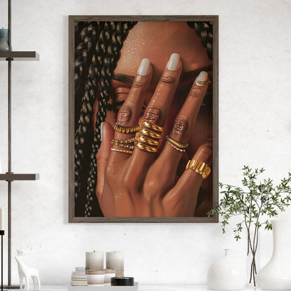 Braided Golden Ring Beauty