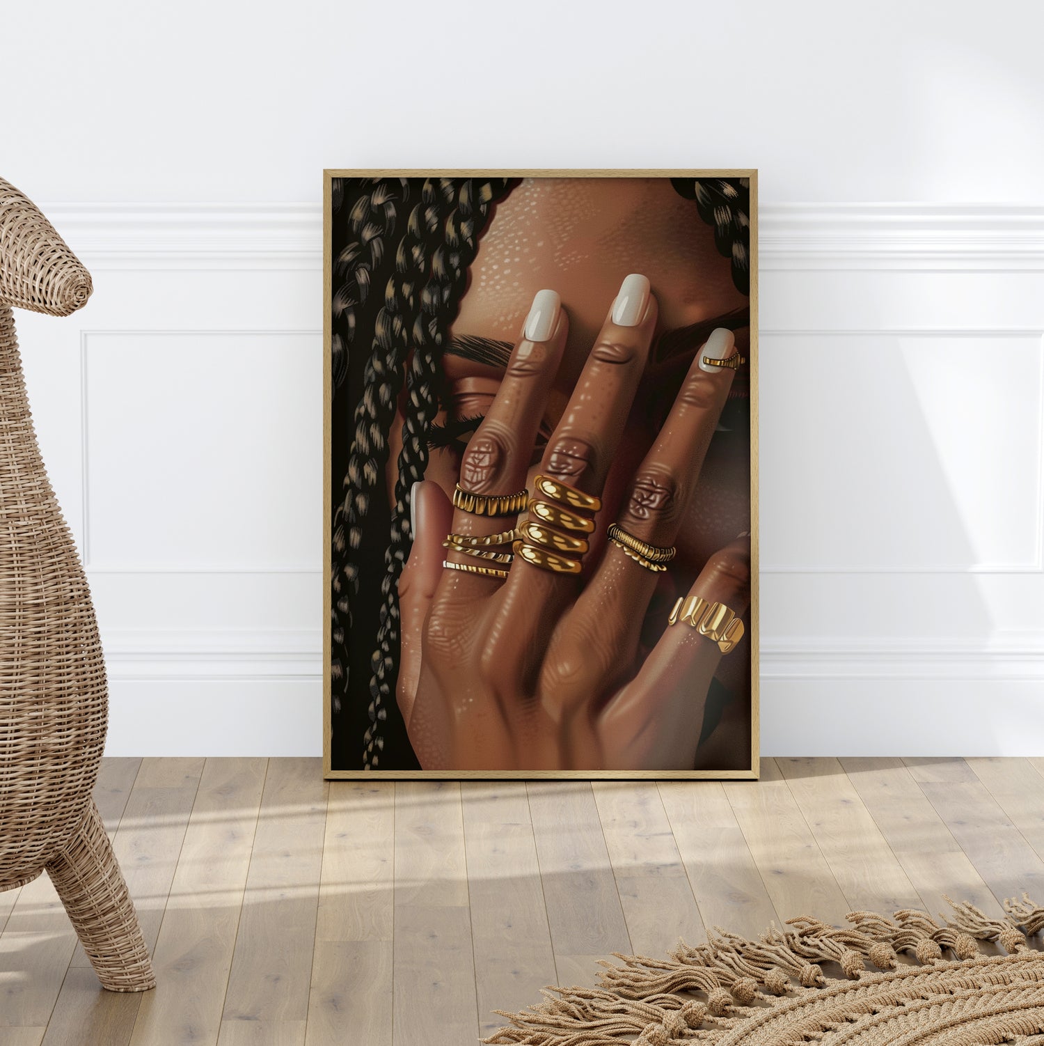 Braided Golden Ring Beauty