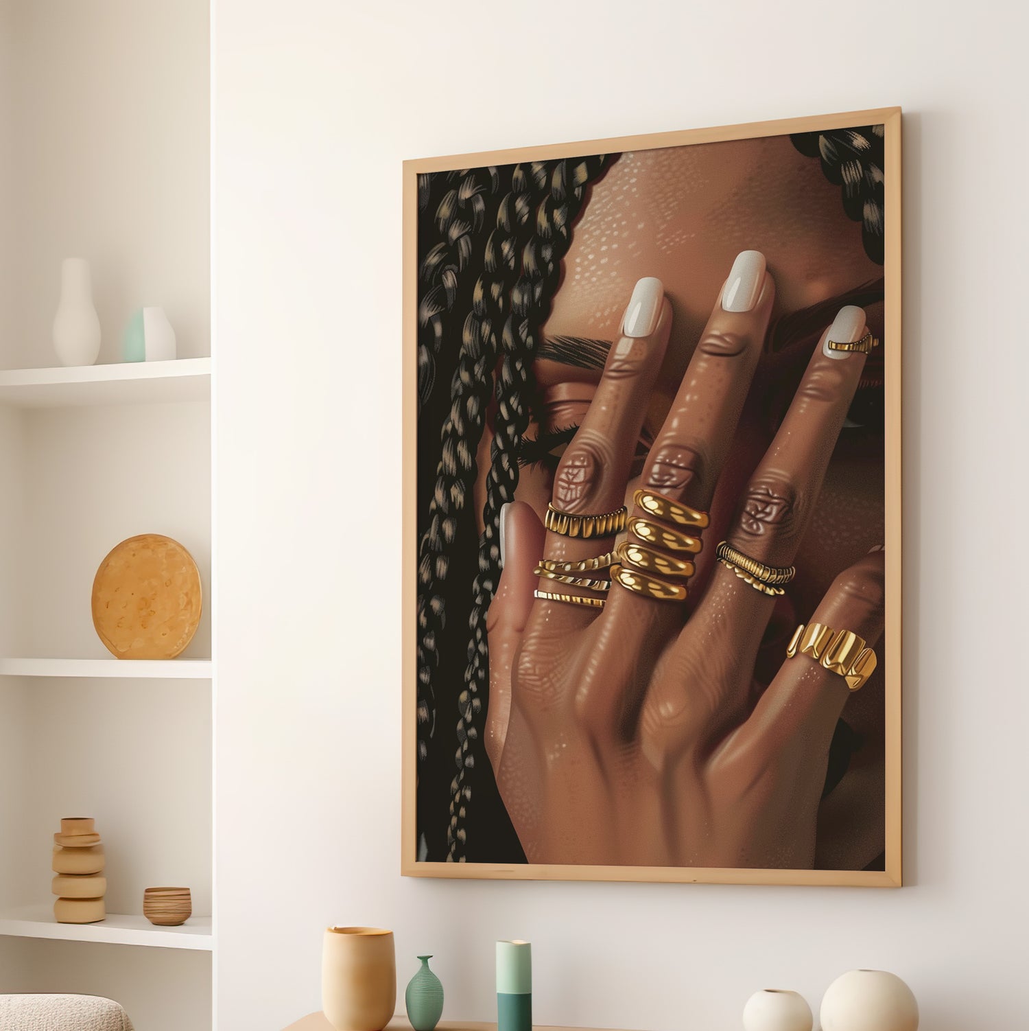 Braided Golden Ring Beauty