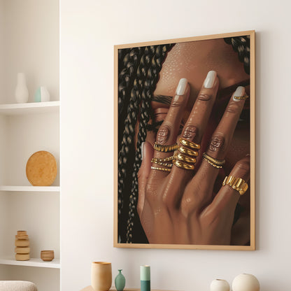 Braided Golden Ring Beauty