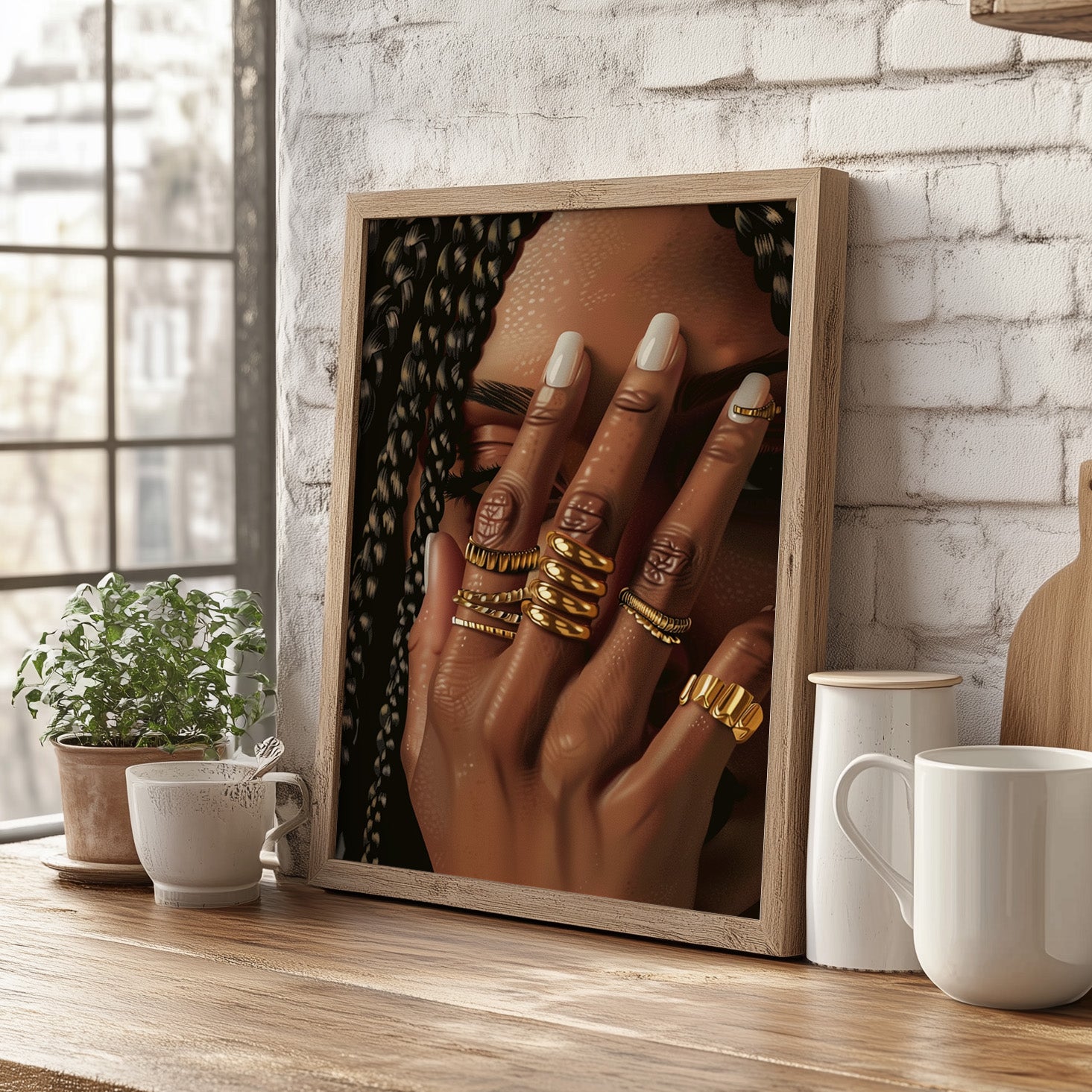 Braided Golden Ring Beauty