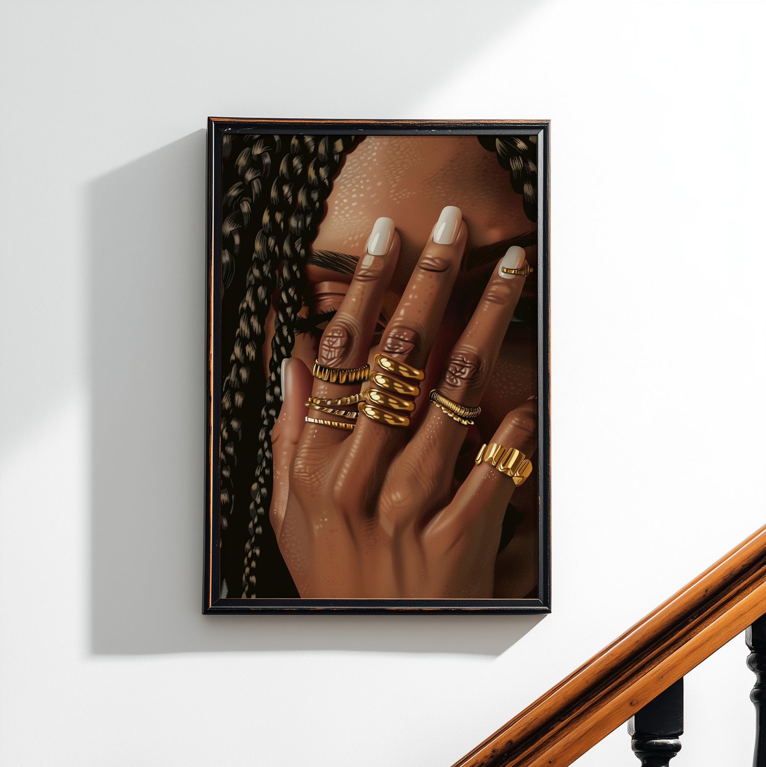 Braided Golden Ring Beauty