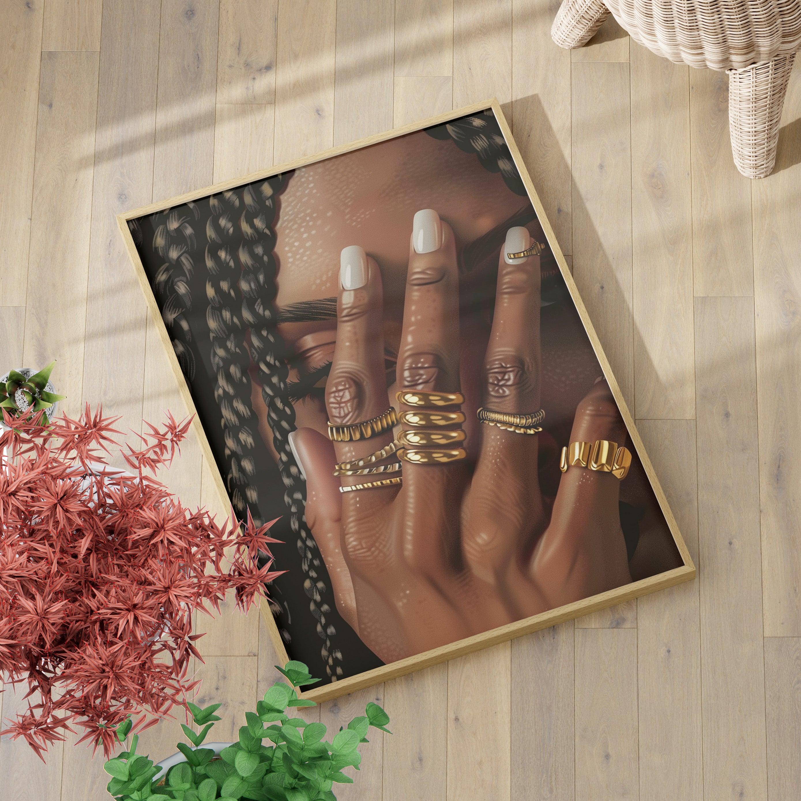 Braided Golden Ring Beauty