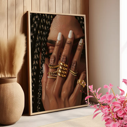 Braided Golden Ring Beauty