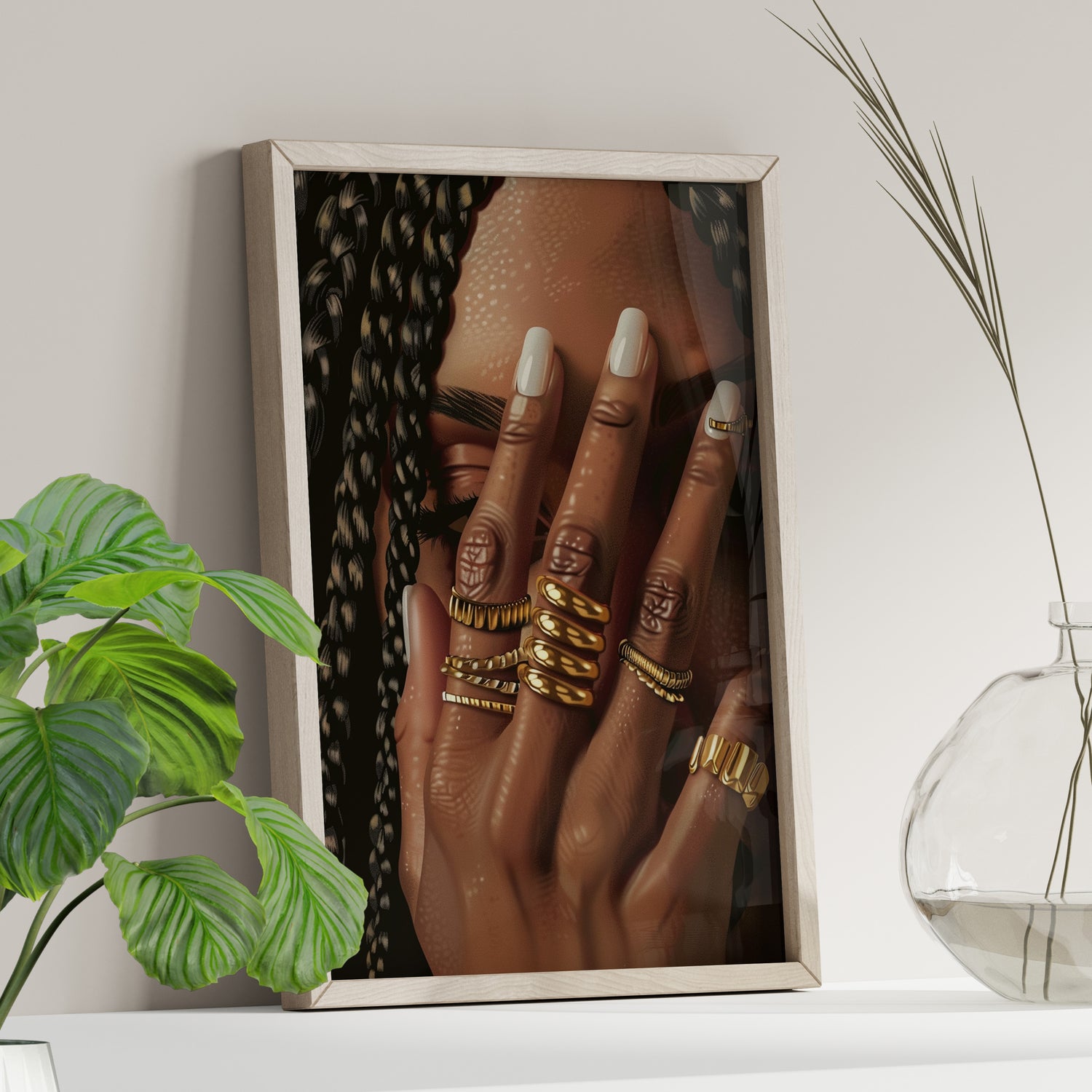 Braided Golden Ring Beauty