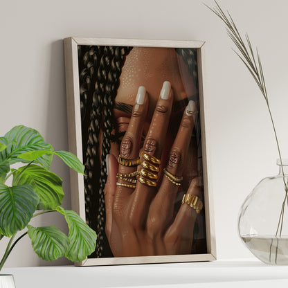 Braided Golden Ring Beauty