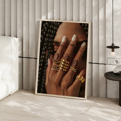 Braided Golden Ring Beauty