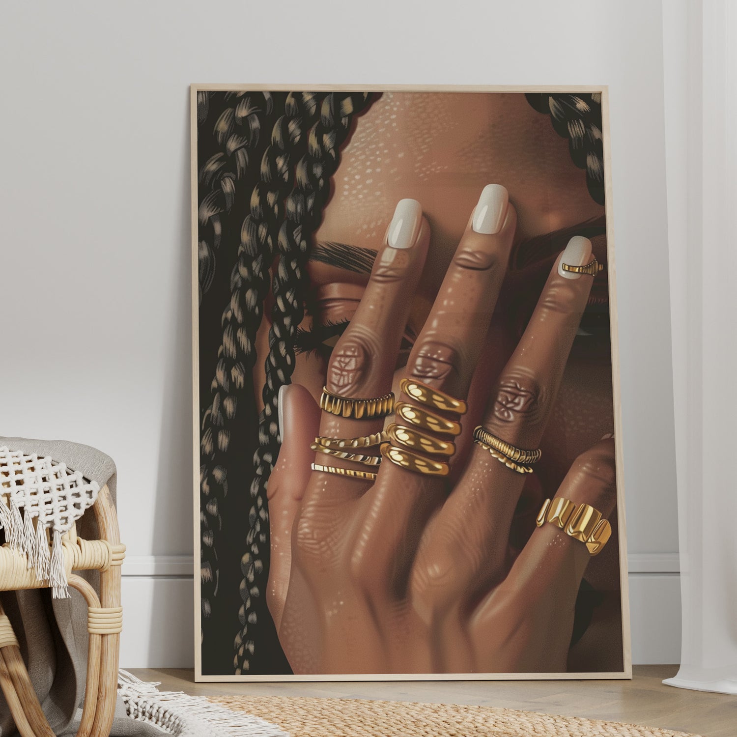 Braided Golden Ring Beauty