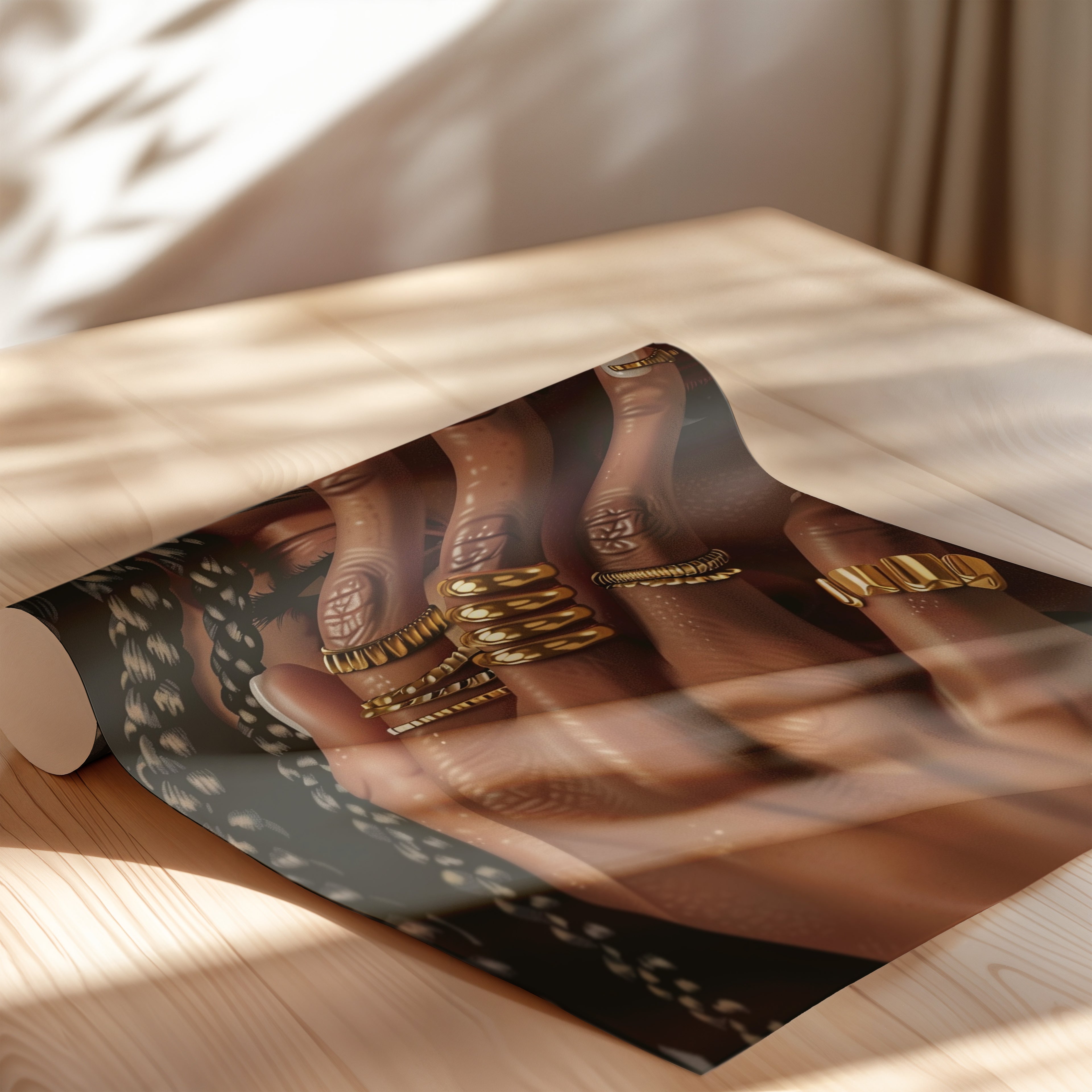 Braided Golden Ring Beauty