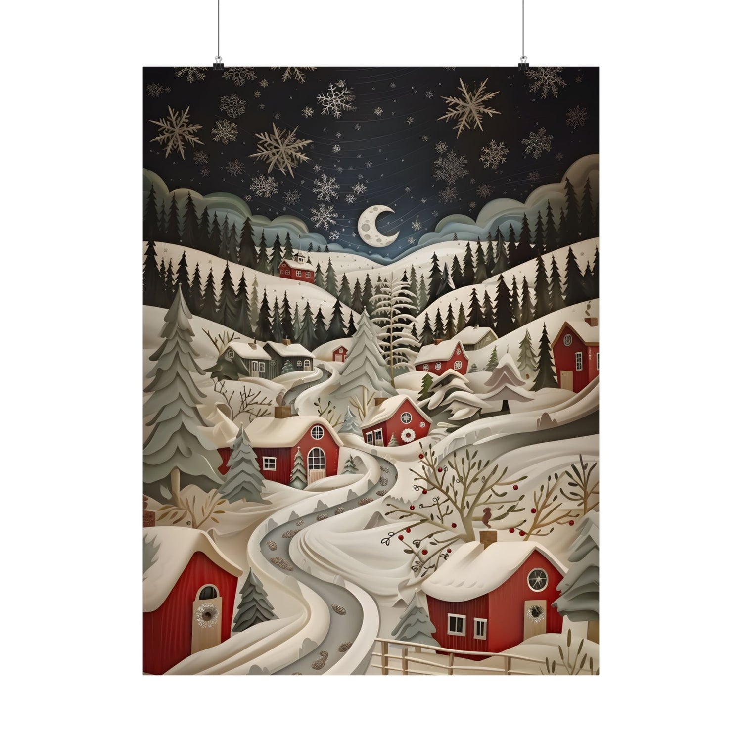 Silent Snowfall Village