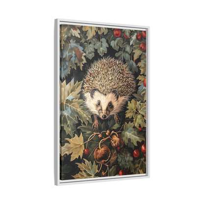 Framed Canvas - Woodland Hedgehog Hideaway