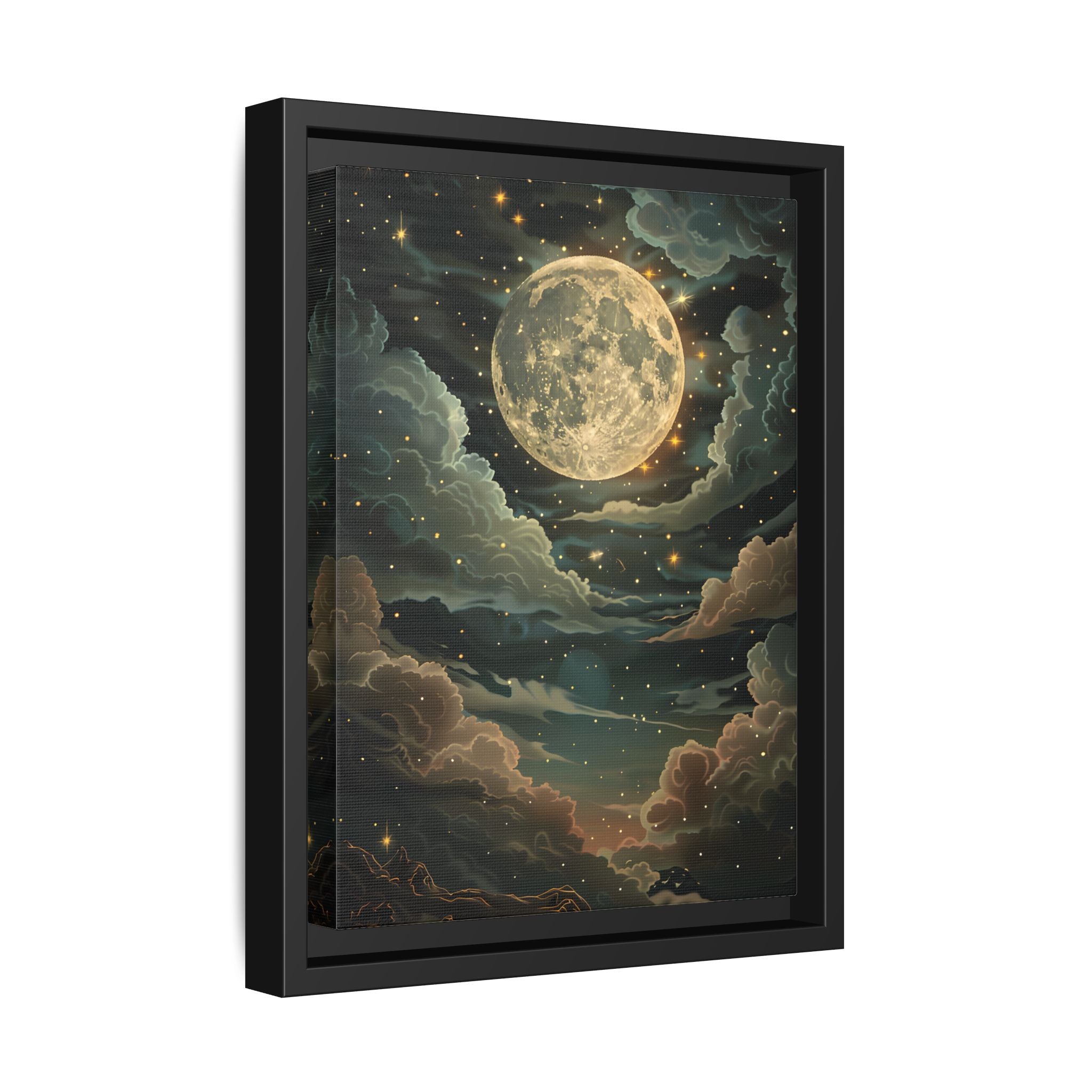 Framed Canvas - Enchanting Lunar Glow