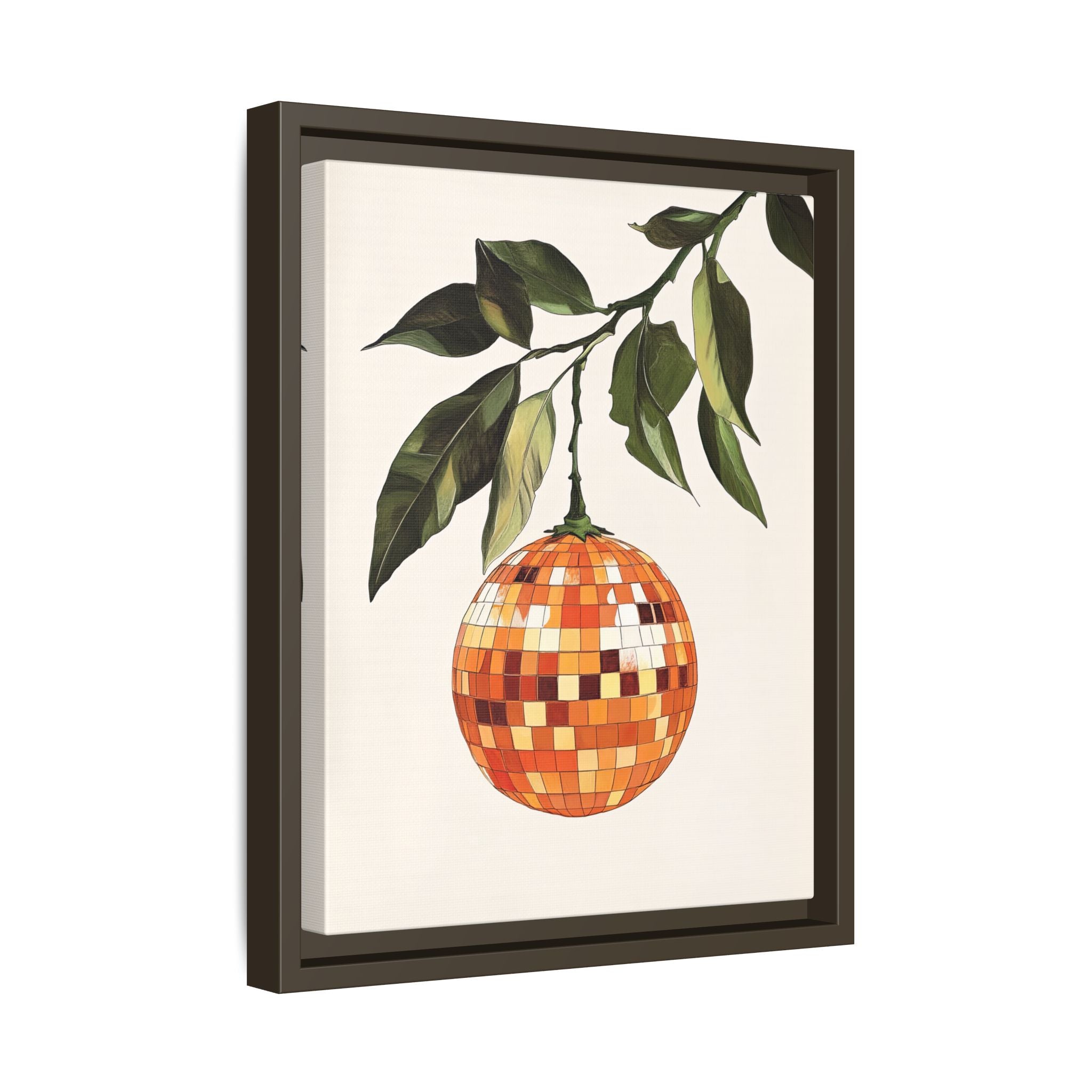 Framed Canvas - Citrus Disco Glow Drop