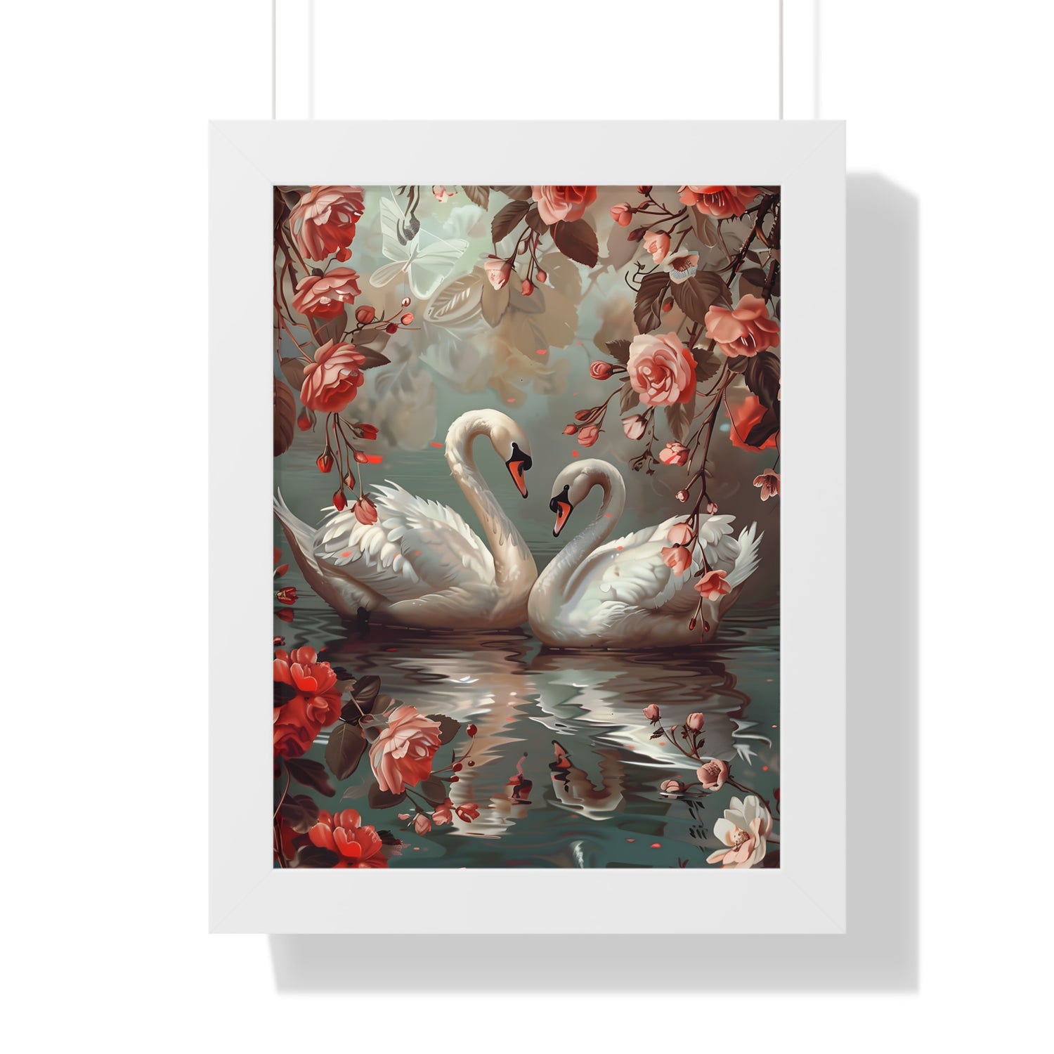 Framed Paper Print - Swans&