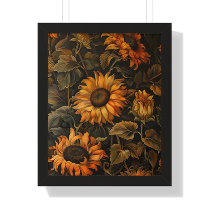 Framed Paper Print - Sunflower Glow