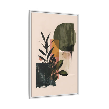 Framed Canvas - Sage Geometry Botanicals