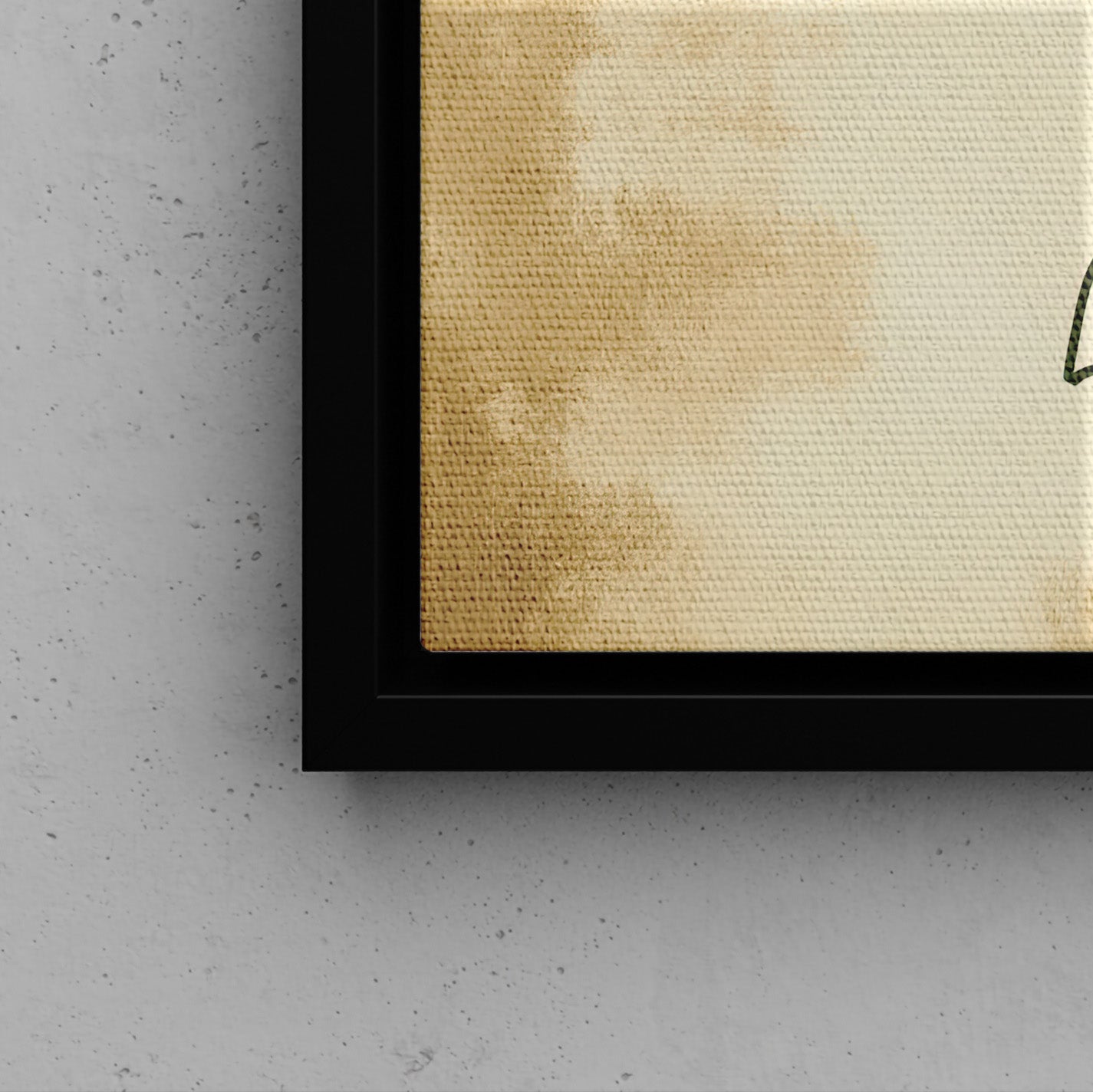 Framed Canvas - Botanical Lemon Balm Study