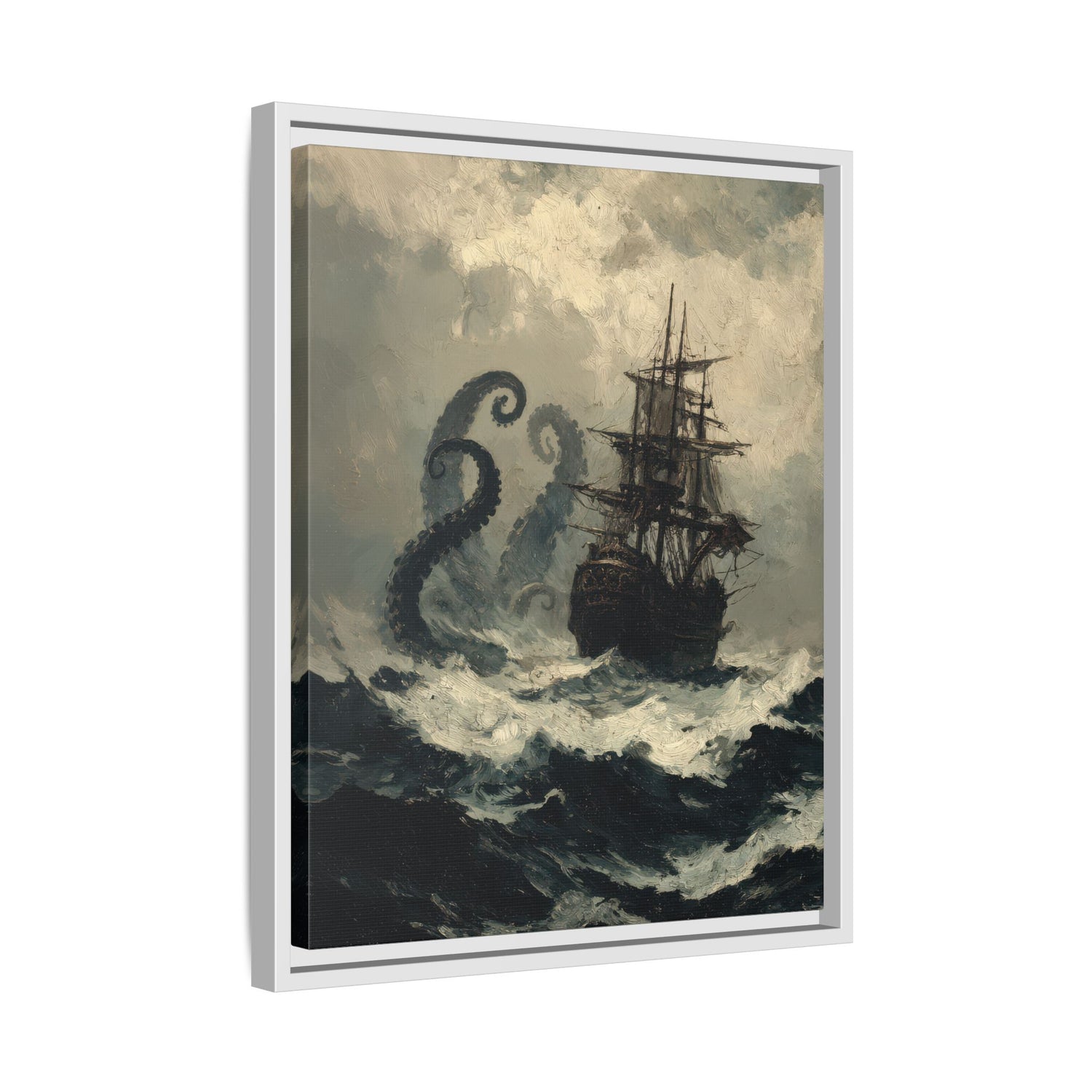 Framed Canvas - Into the Kraken’s Wake
