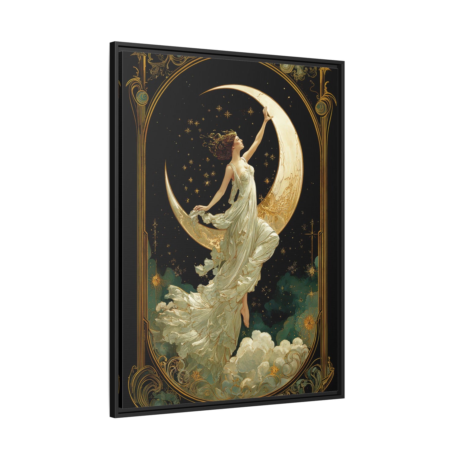 Framed Canvas - Moon Goddess Ascending