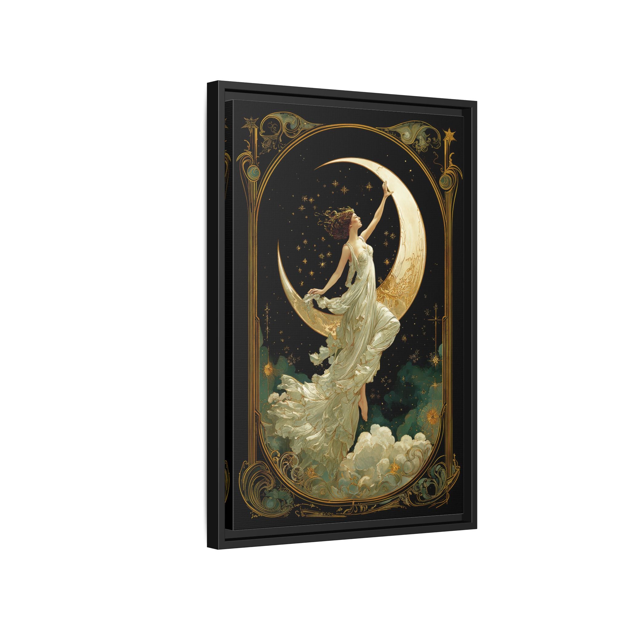 Framed Canvas - Moon Goddess Ascending
