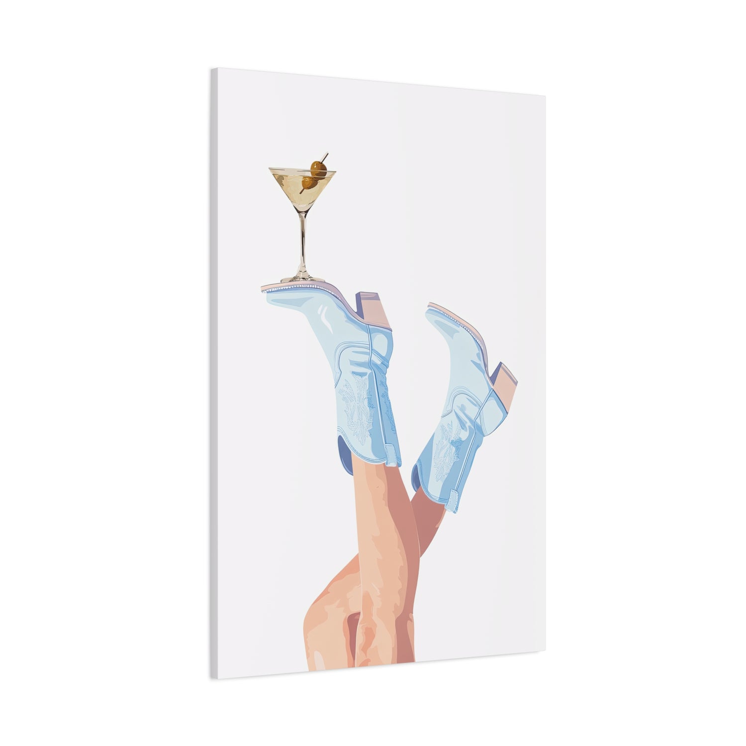1.25" Matte Canvas - Boots Up, Cheers Babe