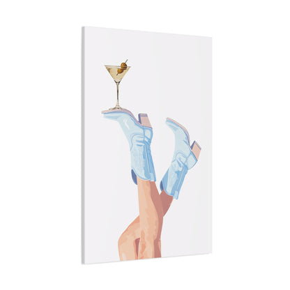 1.25" Matte Canvas - Boots Up, Cheers Babe