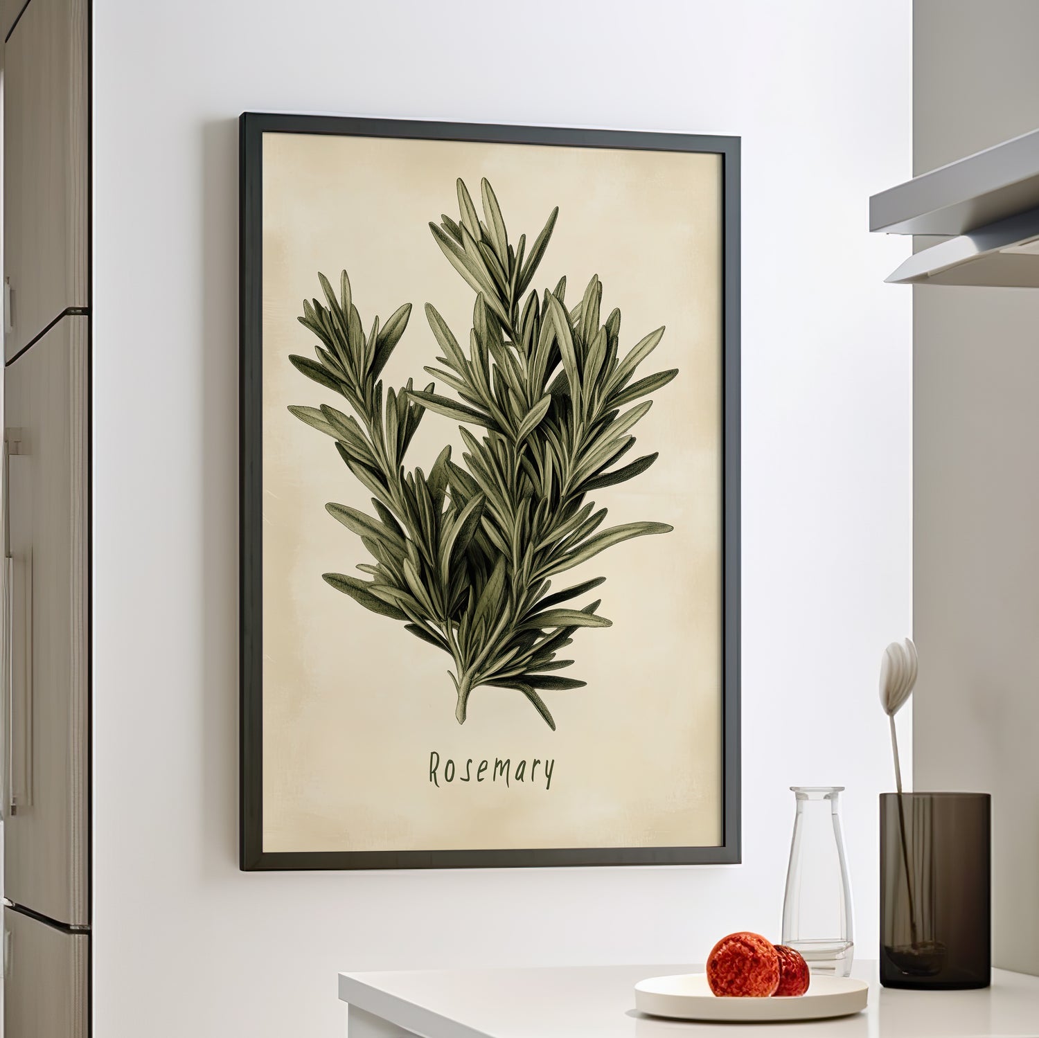 Framed Paper Print - Botanical Rosemary Study