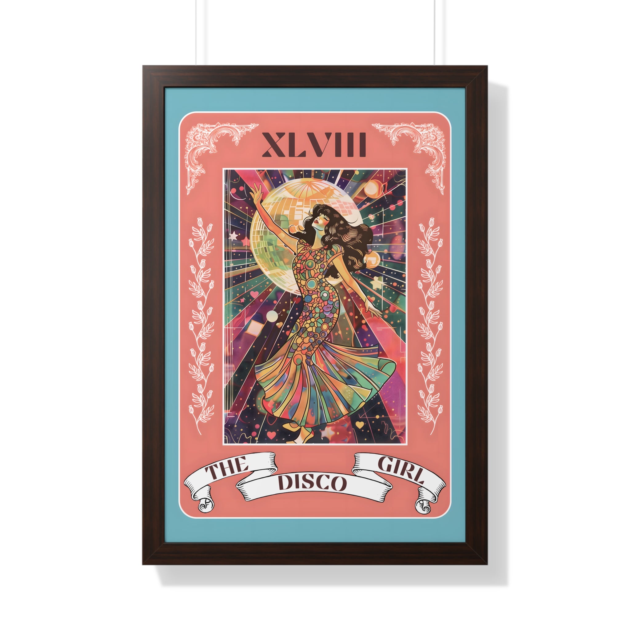 Framed Paper Print - The Disco Girl