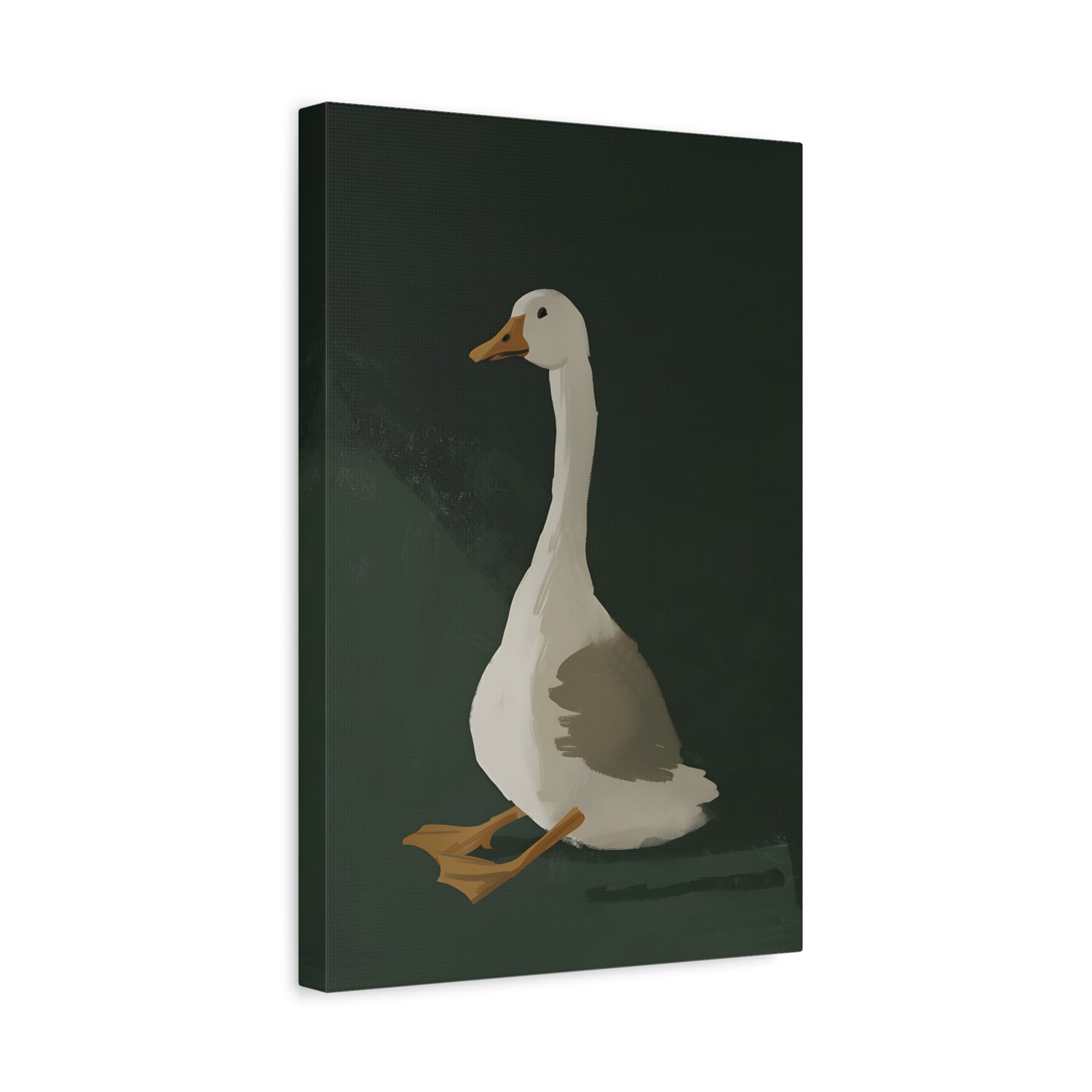 1.25" Matte Canvas - Sitting Goose in Spotlight