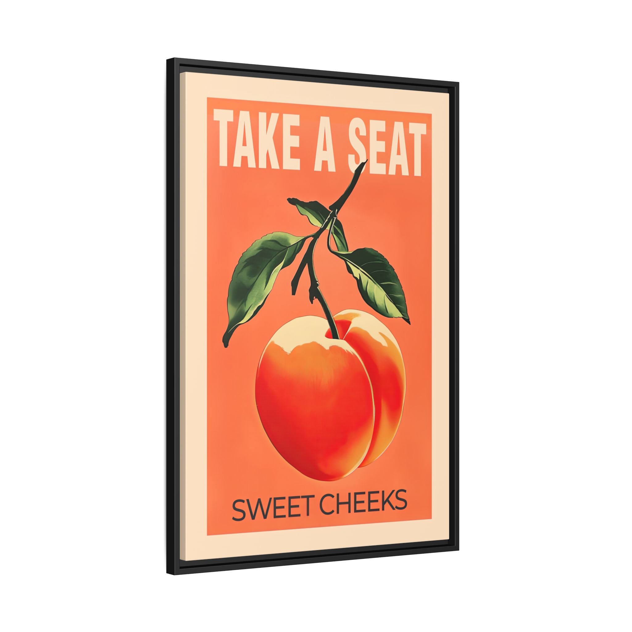 Framed Canvas - Sweet Cheeks Peach