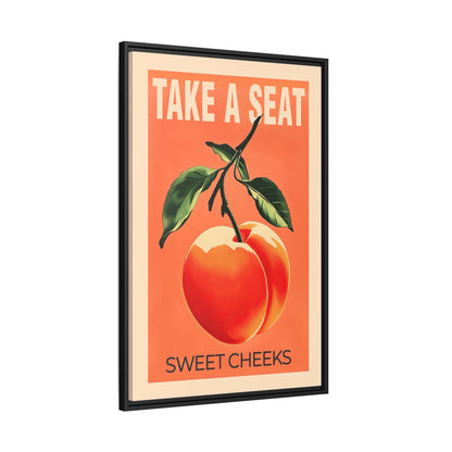 Framed Canvas - Sweet Cheeks Peach