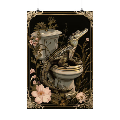 Toilet Gator Floral Surprise
