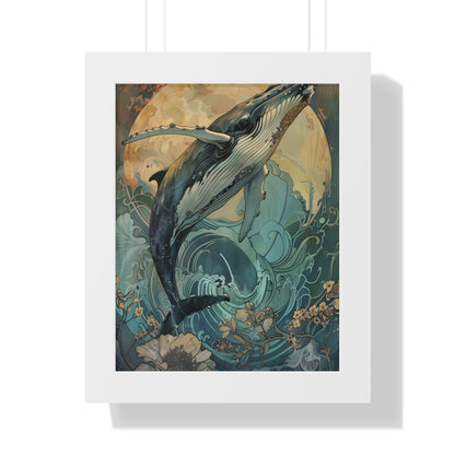 Framed Paper Print - Moonrise Humpback Bloom