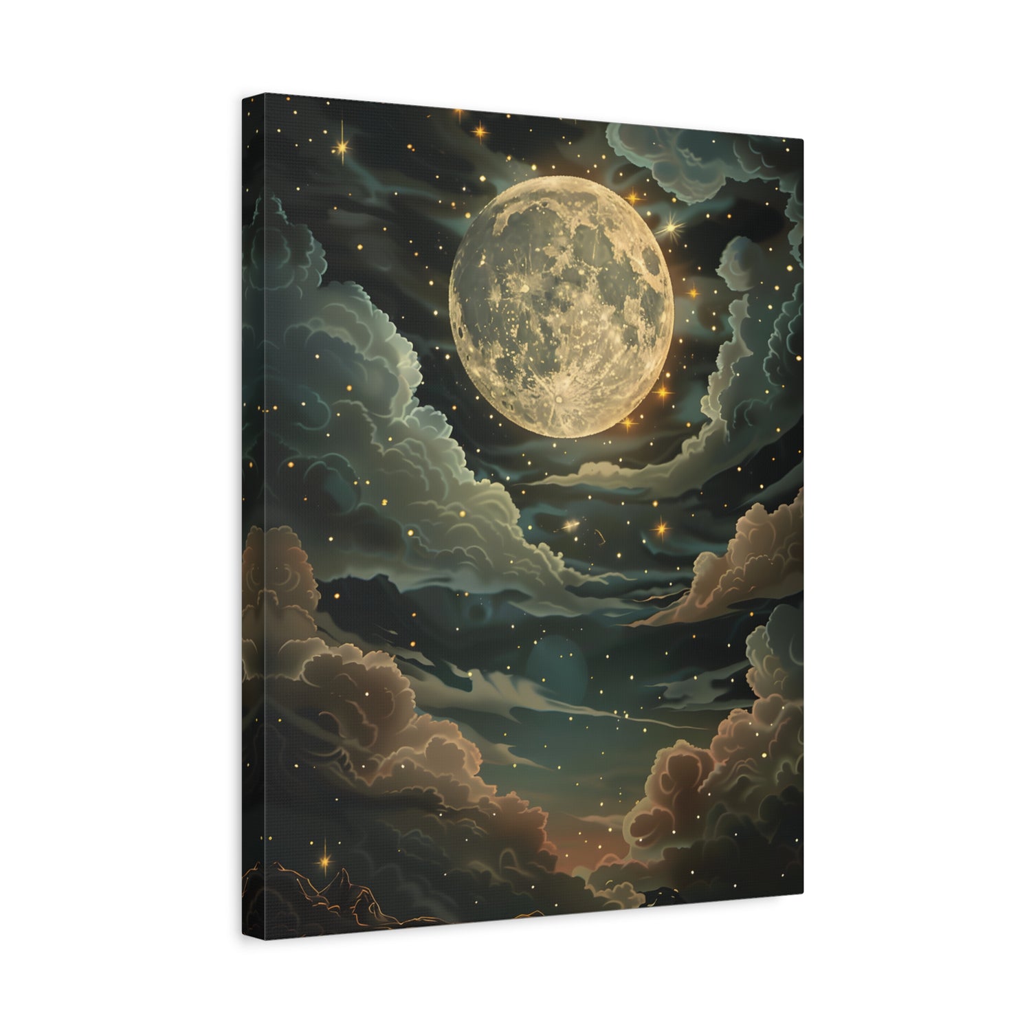 1.25" Matte Canvas - Enchanting Lunar Glow