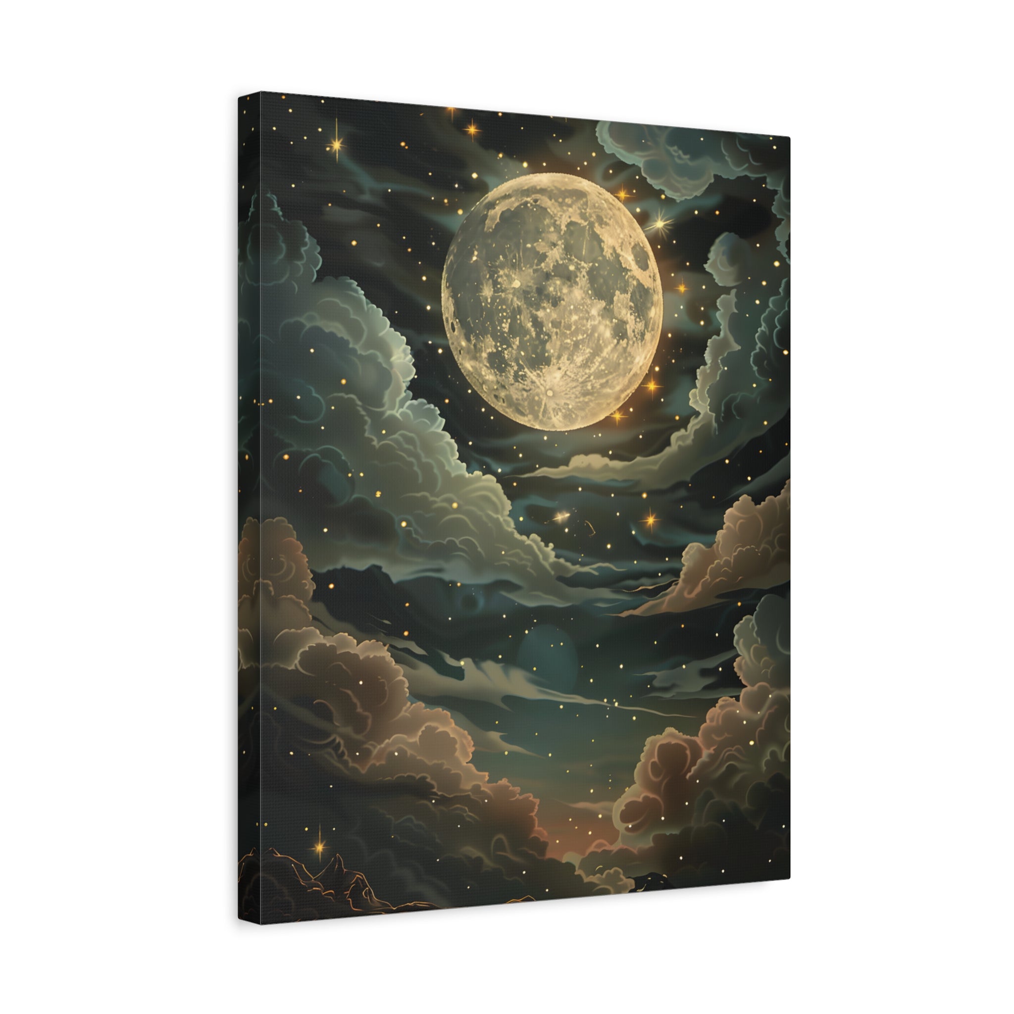 1.25" Matte Canvas - Enchanting Lunar Glow