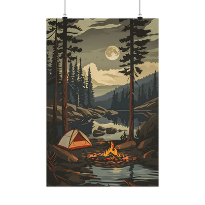 Moonlit Campfire Escape