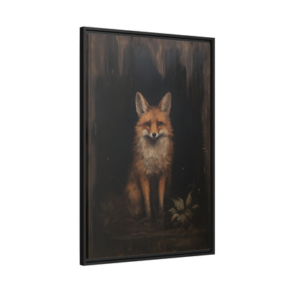 Framed Canvas - Mystical Fox Gaze