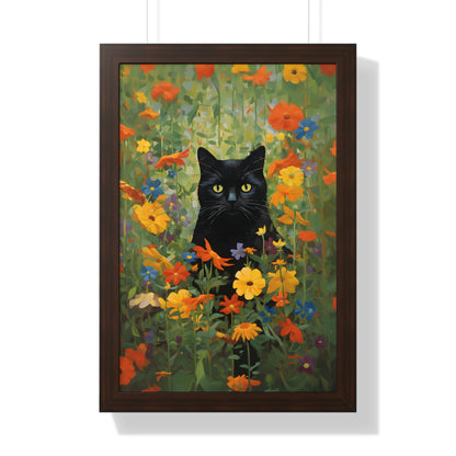 Framed Paper Print - Midnight Whiskers in Bloom