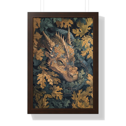 Framed Paper Print - Enchanted Forest Dragon